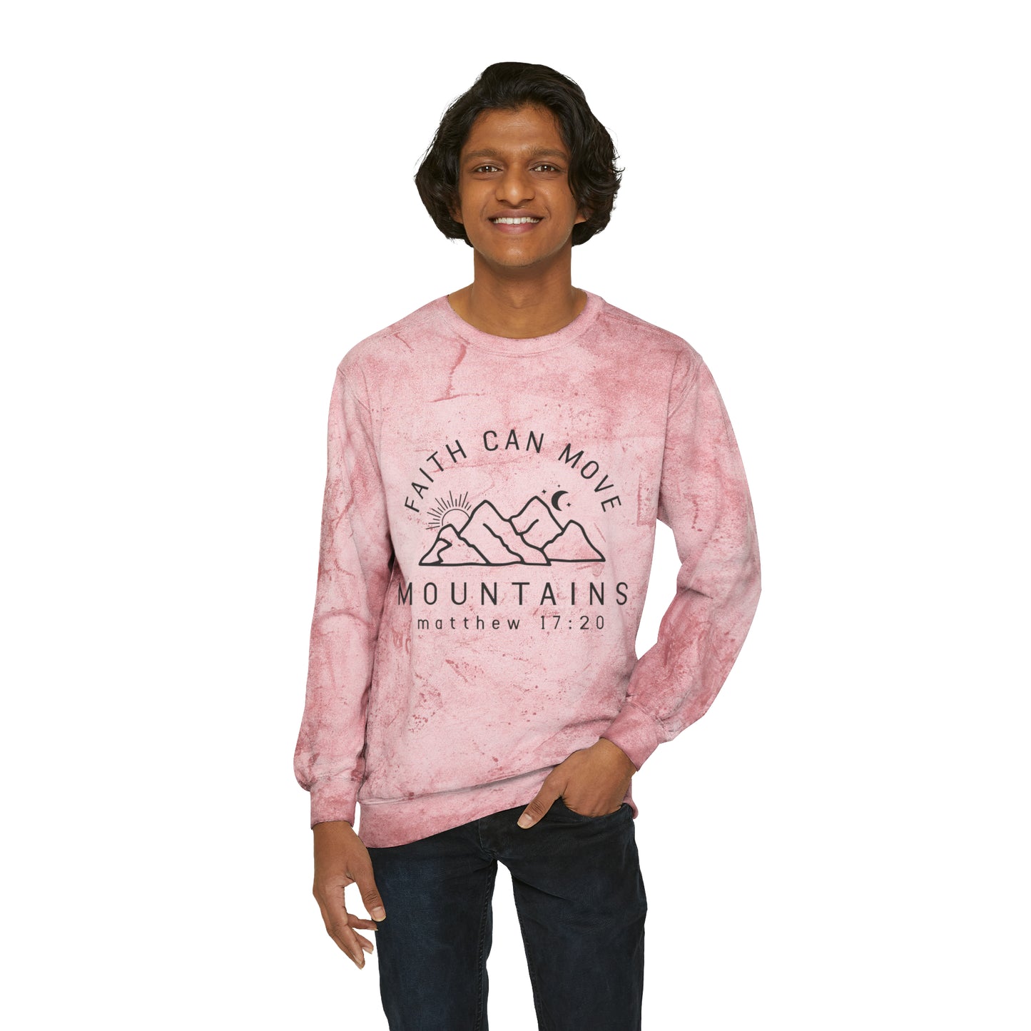 Moving Mountains Color Blast Crew neck Sweatshirt