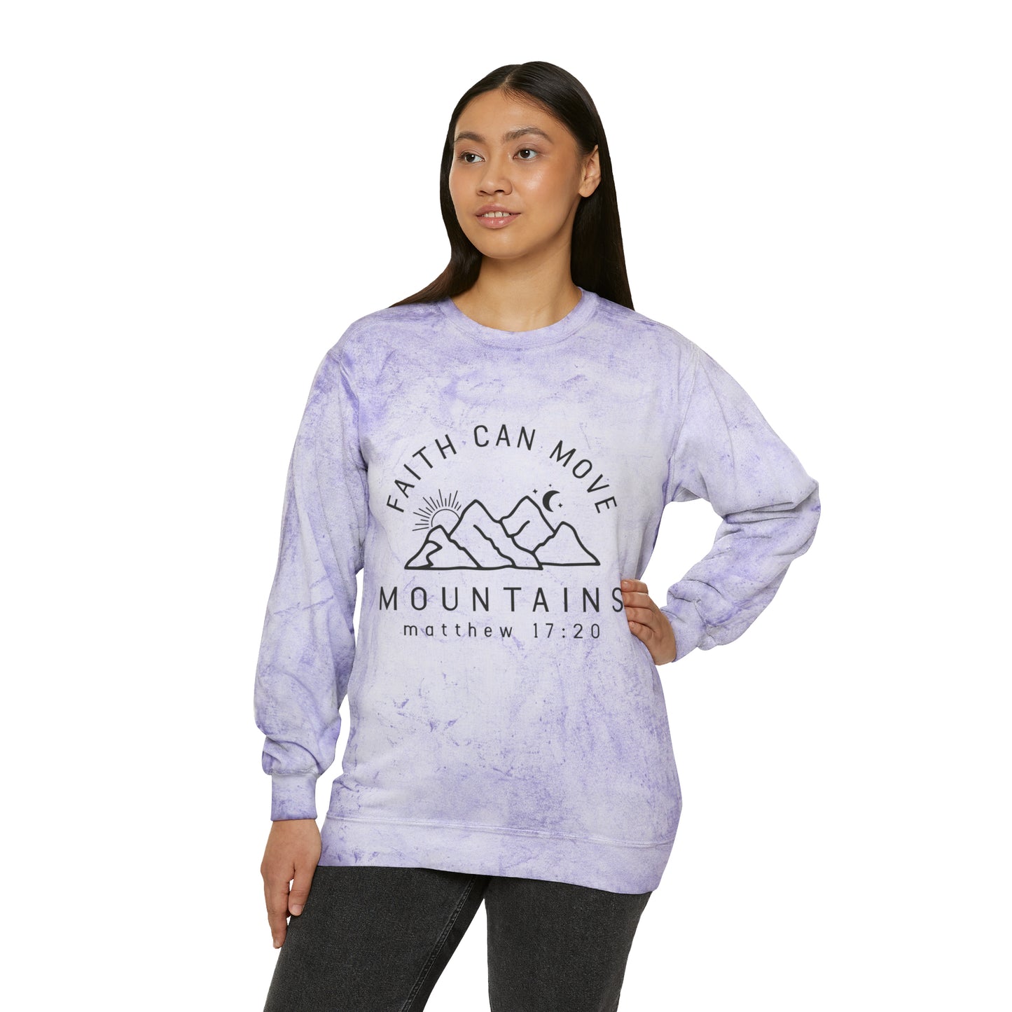 Moving Mountains Color Blast Crew neck Sweatshirt