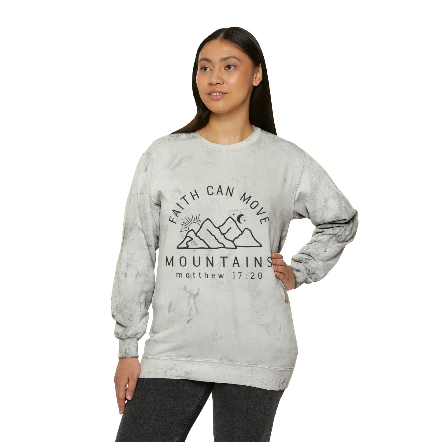 Moving Mountains Color Blast Crew neck Sweatshirt