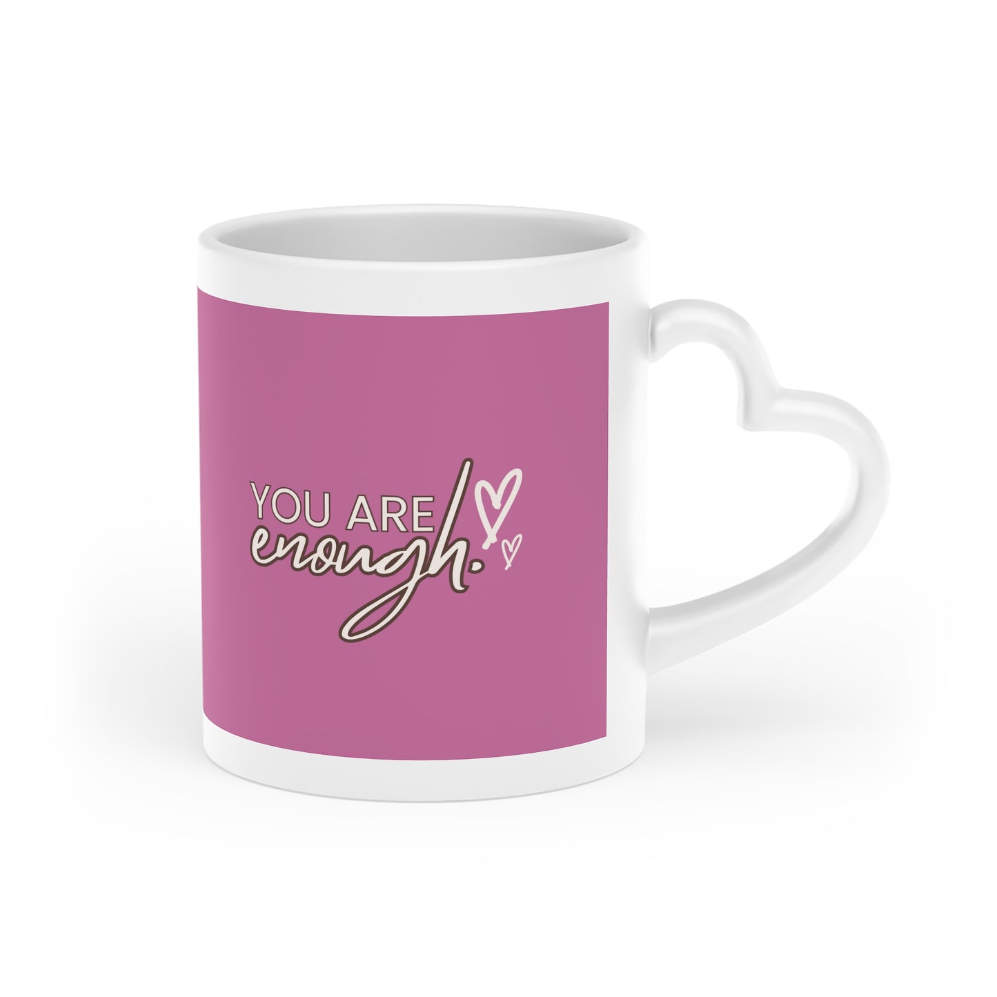 Daily Fuel Heart-Shaped Affirmation Mug