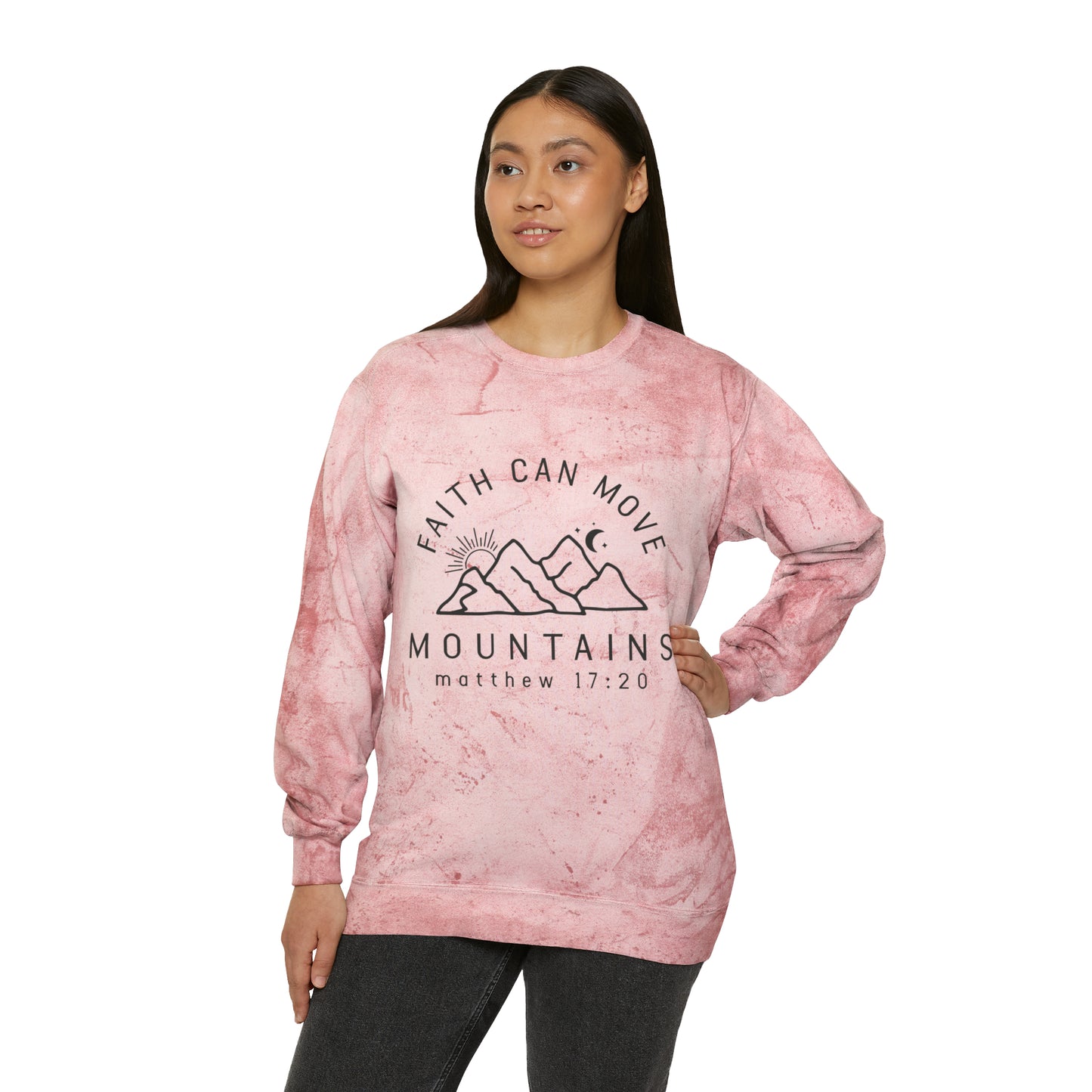 Moving Mountains Color Blast Crew neck Sweatshirt